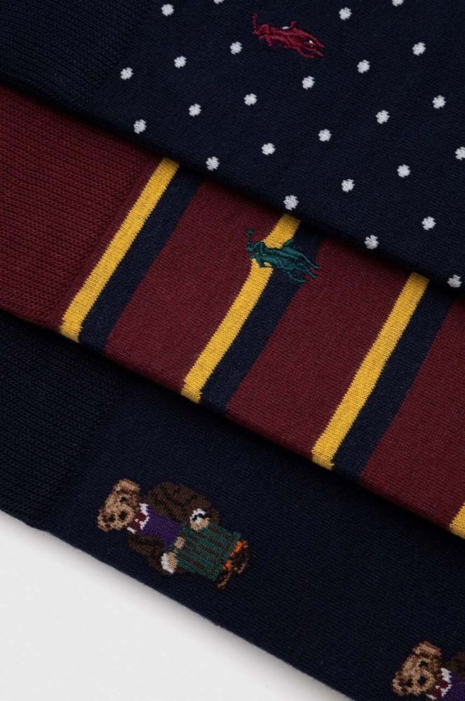 Шкарпетки Polo Ralph Lauren 3-pack чоловічі колір барвистий (3618037) фото 2