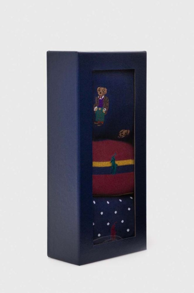 Шкарпетки Polo Ralph Lauren 3-pack чоловічі колір барвистий (3618037) фото 3