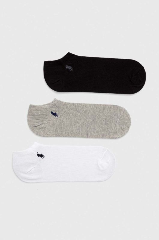 Шкарпетки Polo Ralph Lauren 3-pack чоловічі колір чорний