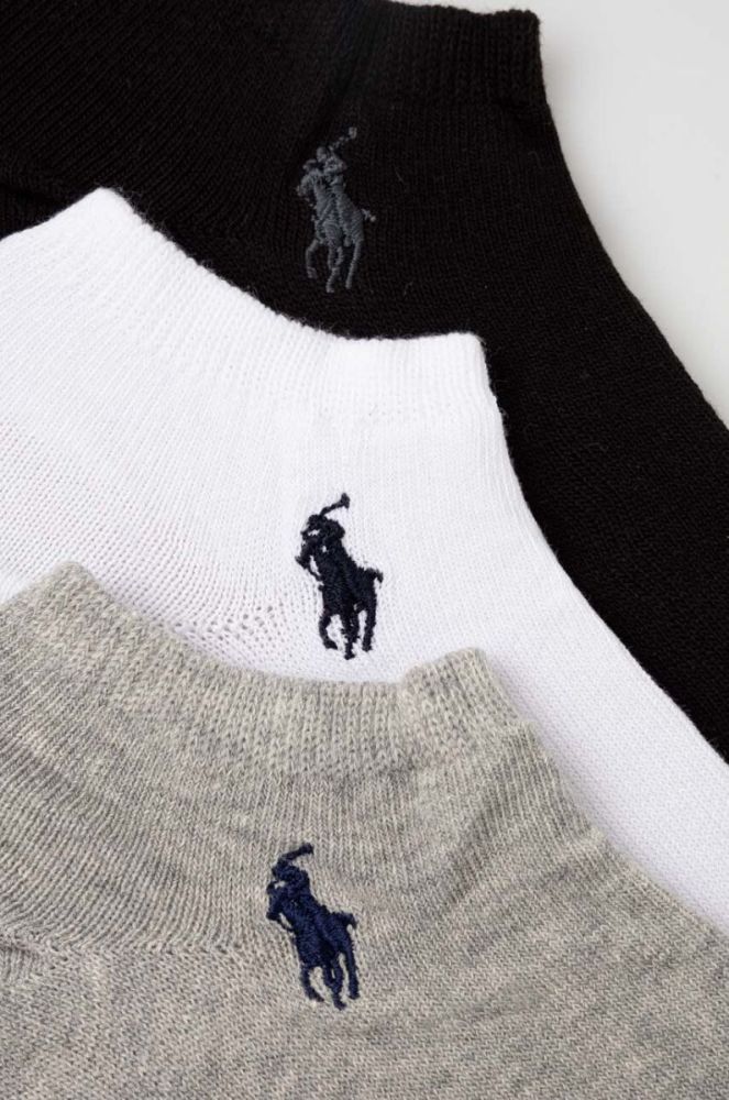 Шкарпетки Polo Ralph Lauren 3-pack чоловічі колір чорний фото 2