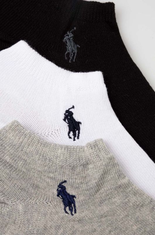Шкарпетки Polo Ralph Lauren 3-pack чоловічі колір чорний фото 2