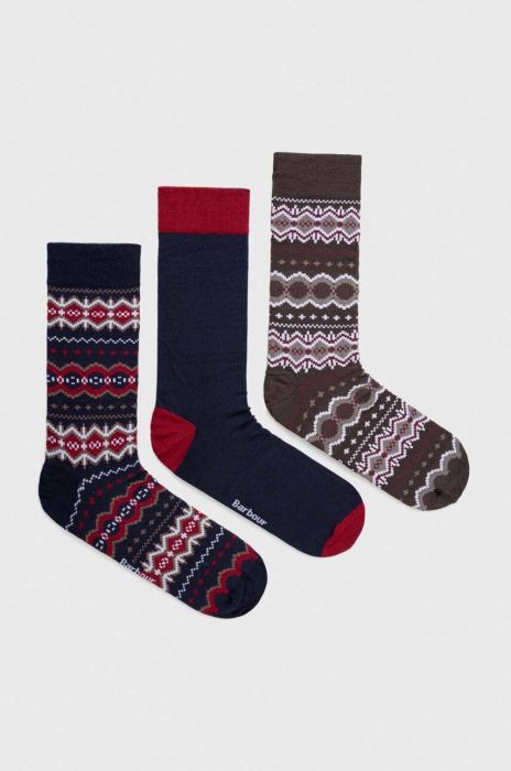 Шкарпетки Barbour 3-pack чоловічі колір синій