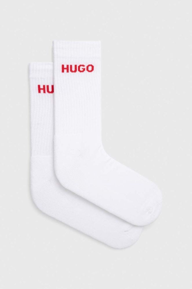 Шкарпетки HUGO 6-pack чоловічі колір білий (3486124)