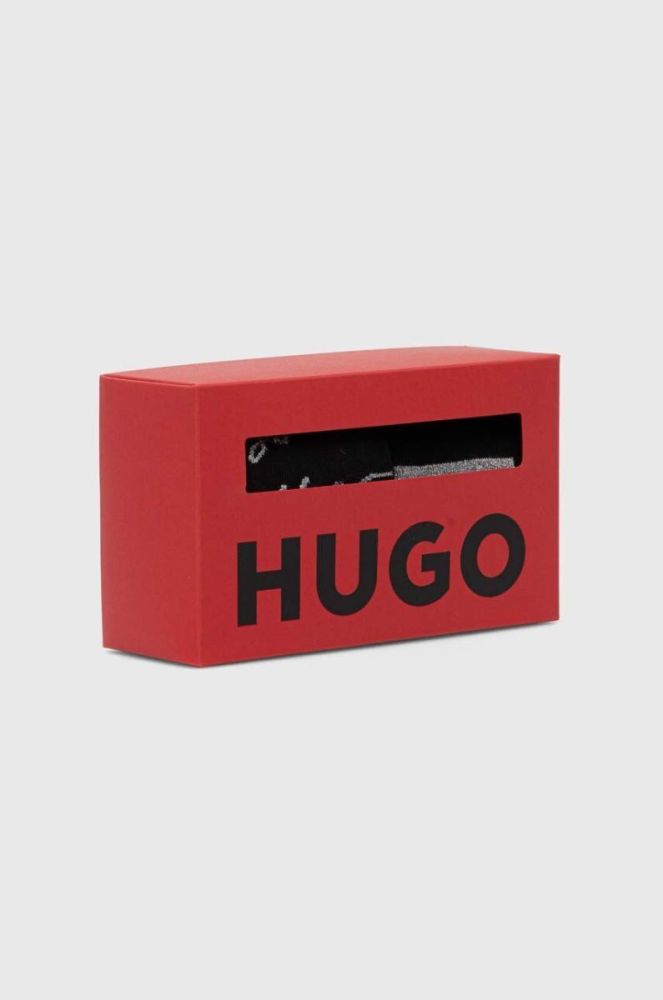 Шкарпетки HUGO 2-pack чоловічі колір чорний (3621954) фото 3