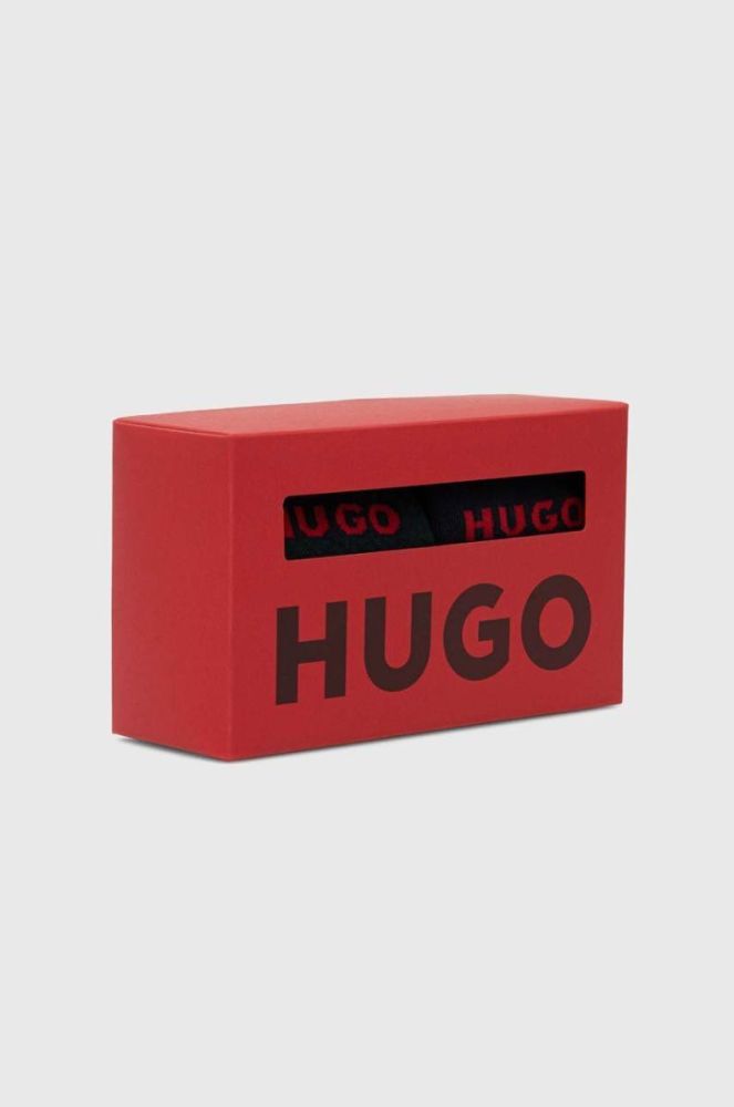Шкарпетки HUGO 2-pack чоловічі колір синій (3621955) фото 3