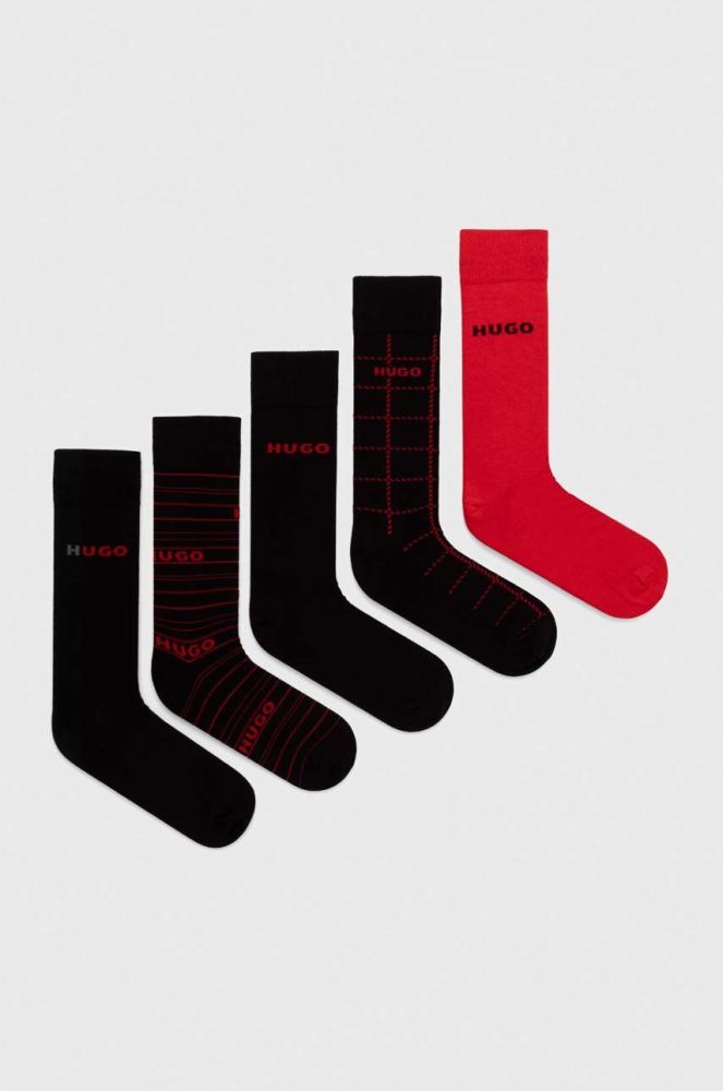 Шкарпетки HUGO 5-pack чоловічі колір барвистий