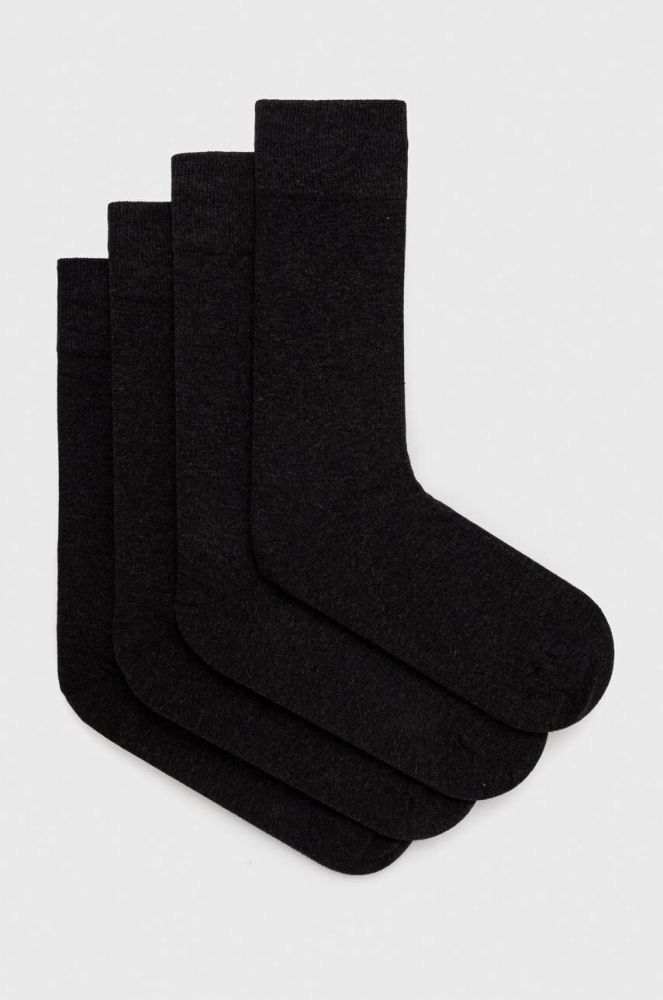 Шкарпетки HUGO 4-pack чоловічі колір сірий