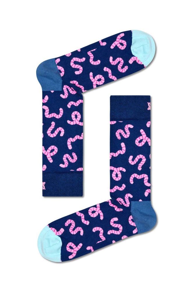 Шкарпетки Happy Socks Worm Sock колір синій