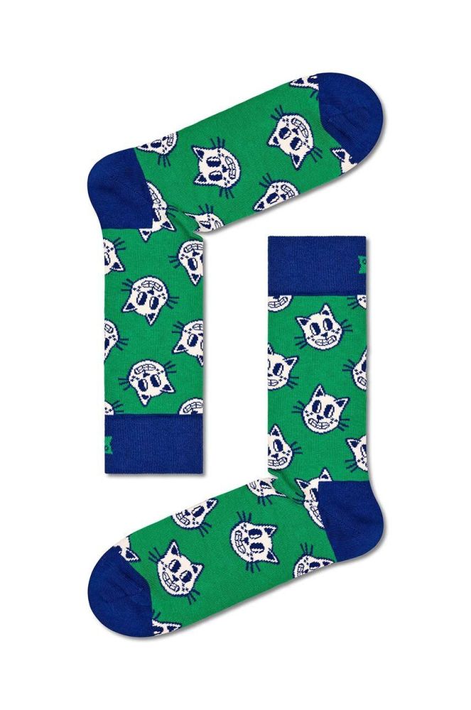 Шкарпетки Happy Socks Cat Sock колір зелений