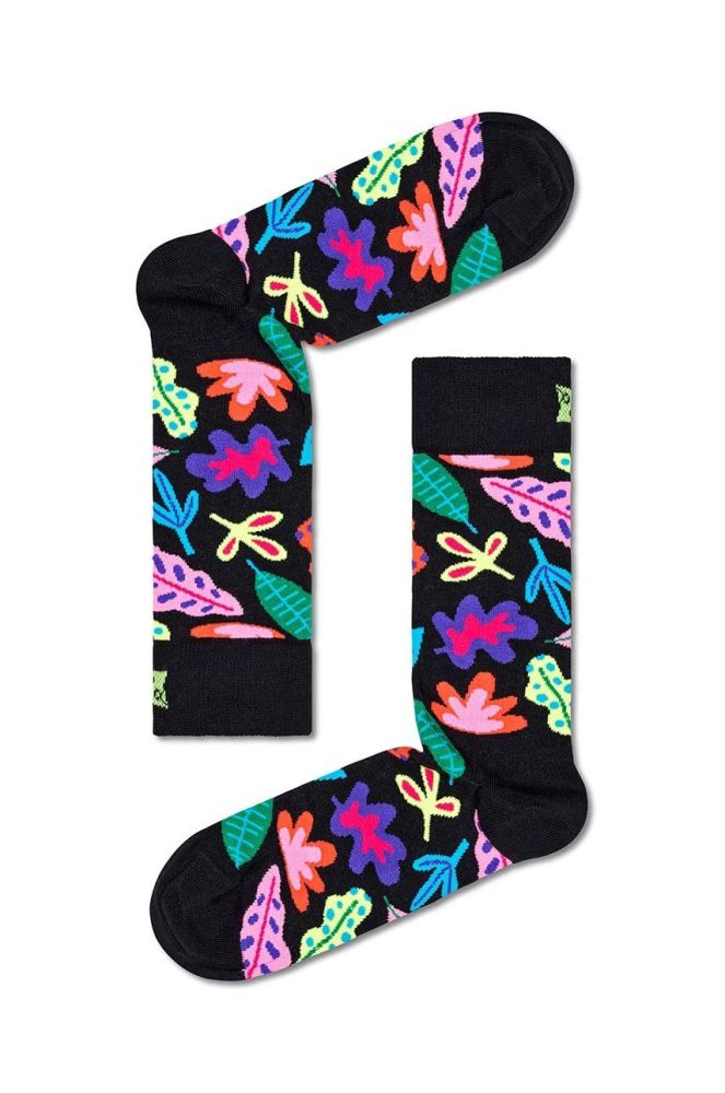 Шкарпетки Happy Socks Leaves Sock колір чорний