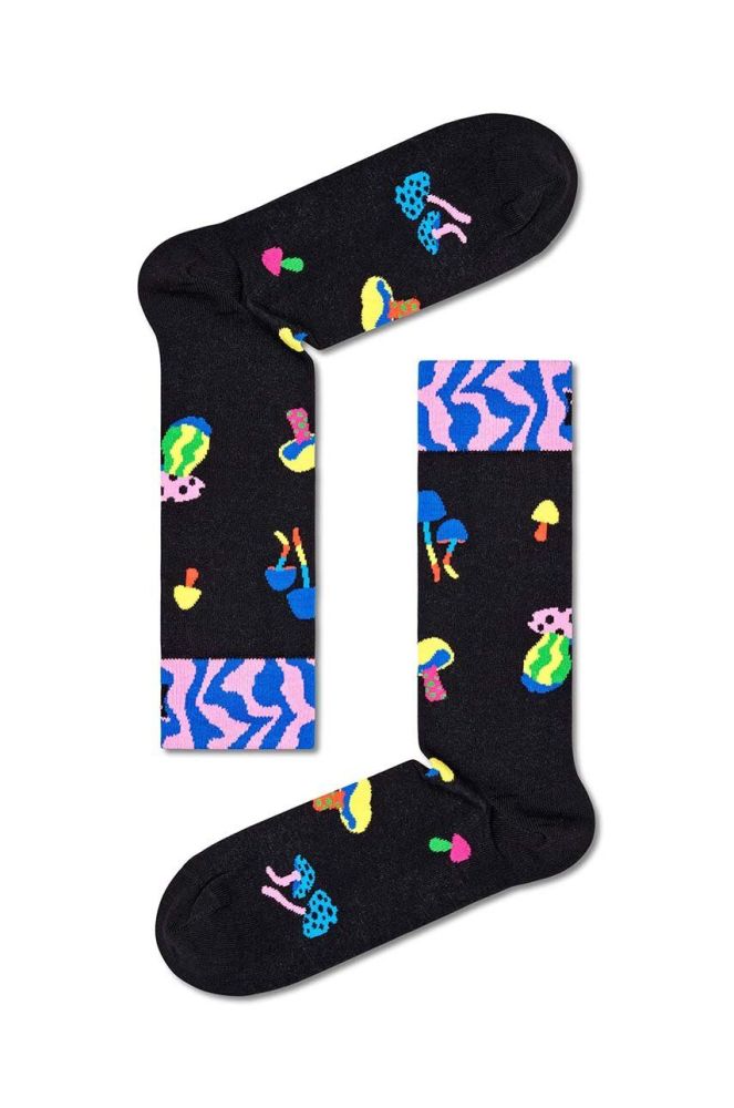 Шкарпетки Happy Socks Mushrooms Sock колір чорний