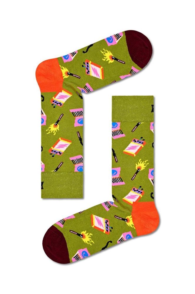 Шкарпетки Happy Socks Matches Sock колір зелений