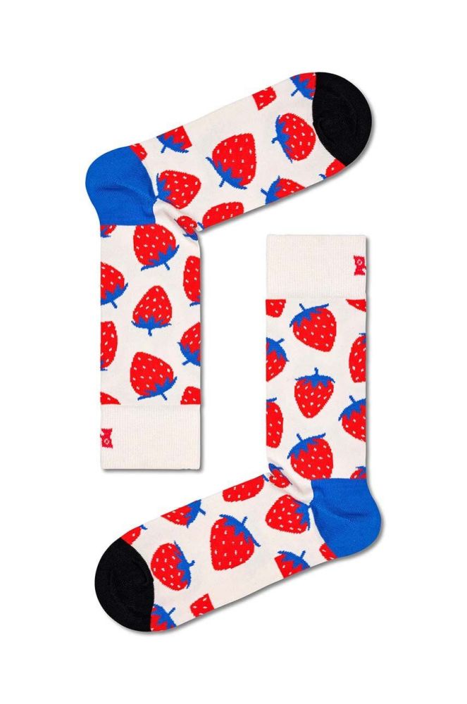 Шкарпетки Happy Socks Strawberry Sock колір білий