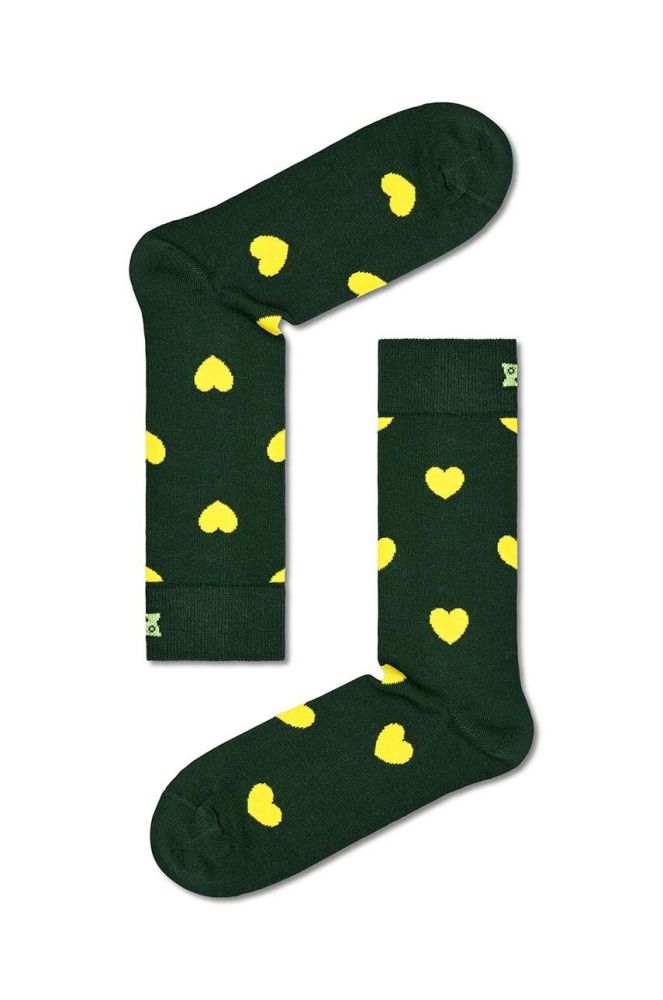 Шкарпетки Happy Socks Heart Sock колір зелений