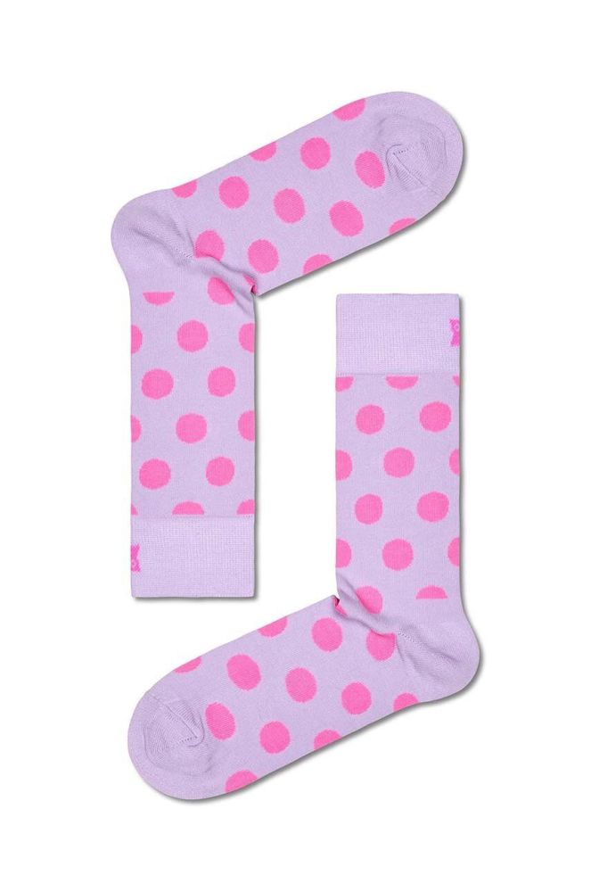 Шкарпетки Happy Socks Big Dot Sock колір фіолетовий