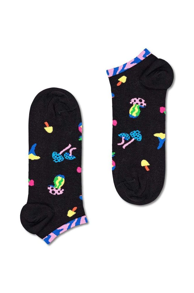 Шкарпетки Happy Socks Mushrooms Low Sock колір чорний