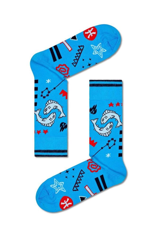 Шкарпетки Happy Socks Zodiac Pisces колір блакитний
