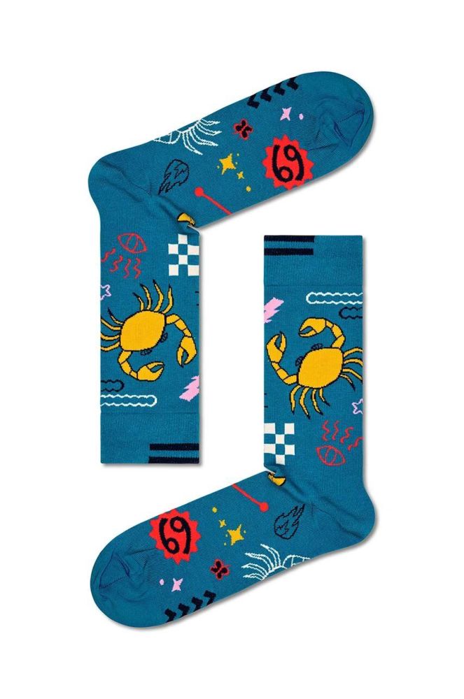 Шкарпетки Happy Socks Zodiac Cancer колір блакитний