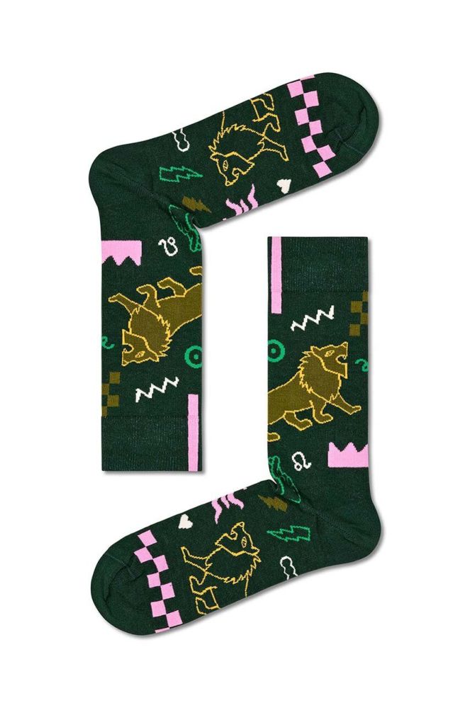 Шкарпетки Happy Socks Zodiac Leo колір зелений