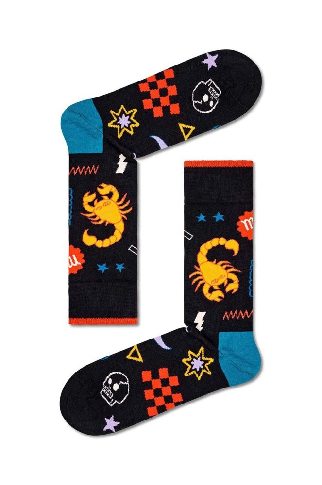 Шкарпетки Happy Socks Zodiac Scorpio колір чорний