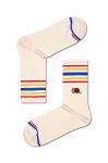 Шкарпетки Happy Socks Snail 3/4 Crew Sock колір бежевий