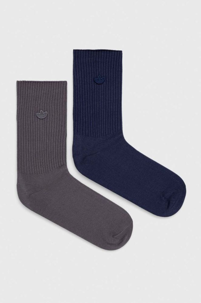 Шкарпетки adidas Originals 2-pack колір сірий (3335348)