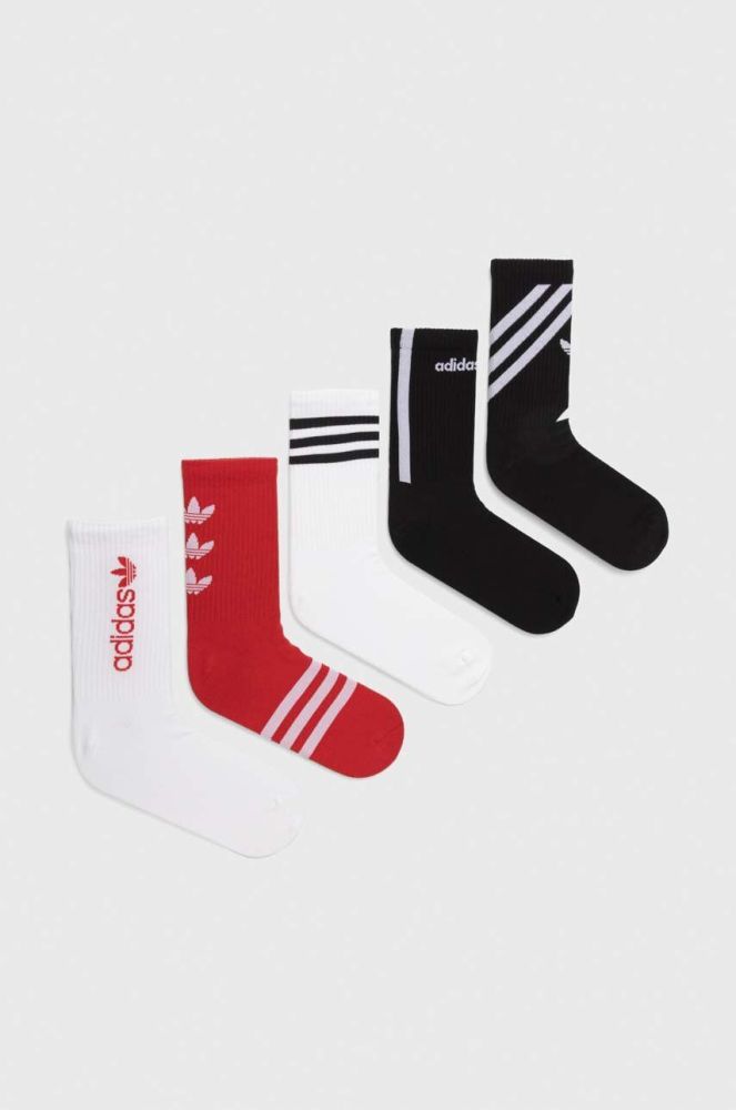 Шкарпетки adidas Originals 5-pack колір білий