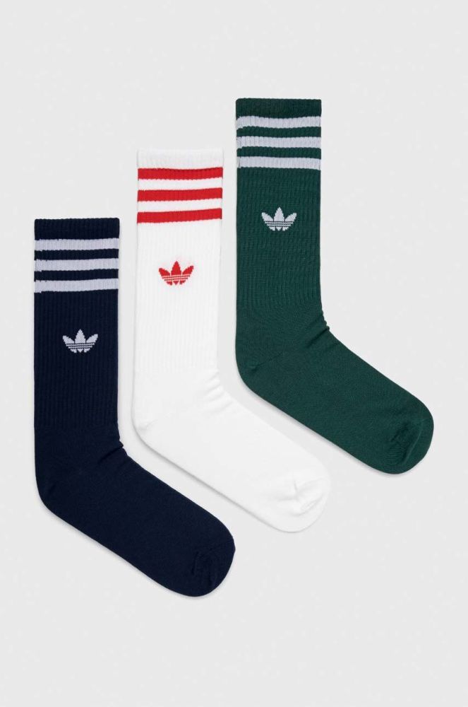 Шкарпетки adidas Originals 3-pack колір білий (3335352)