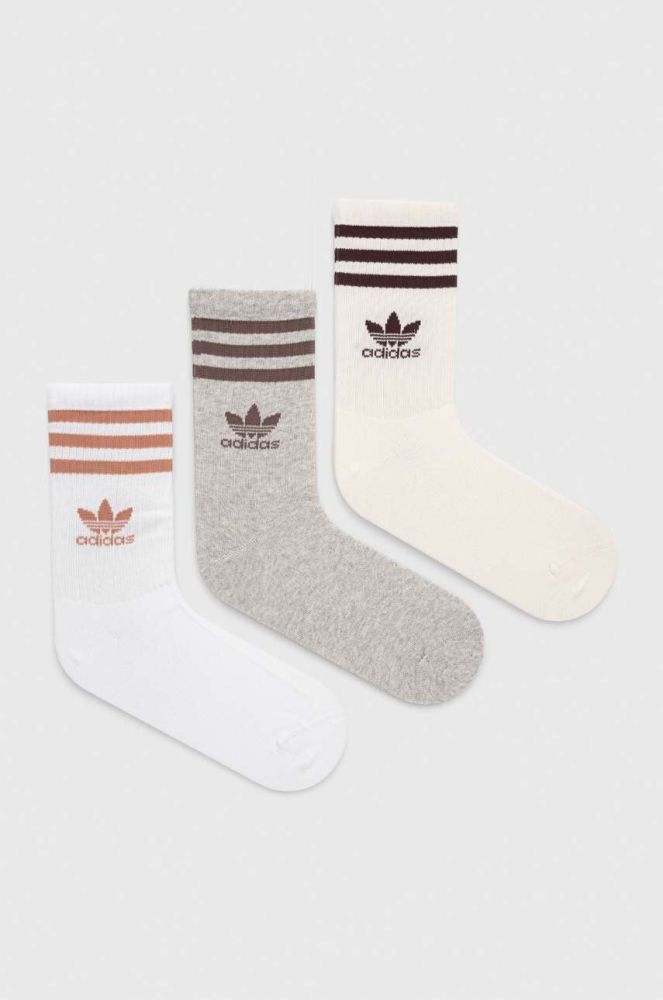 Шкарпетки adidas Originals 3-pack колір білий (3598201)