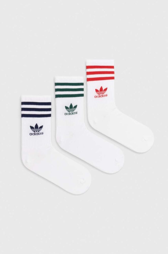 Шкарпетки adidas Originals 3-pack колір білий (3338466)