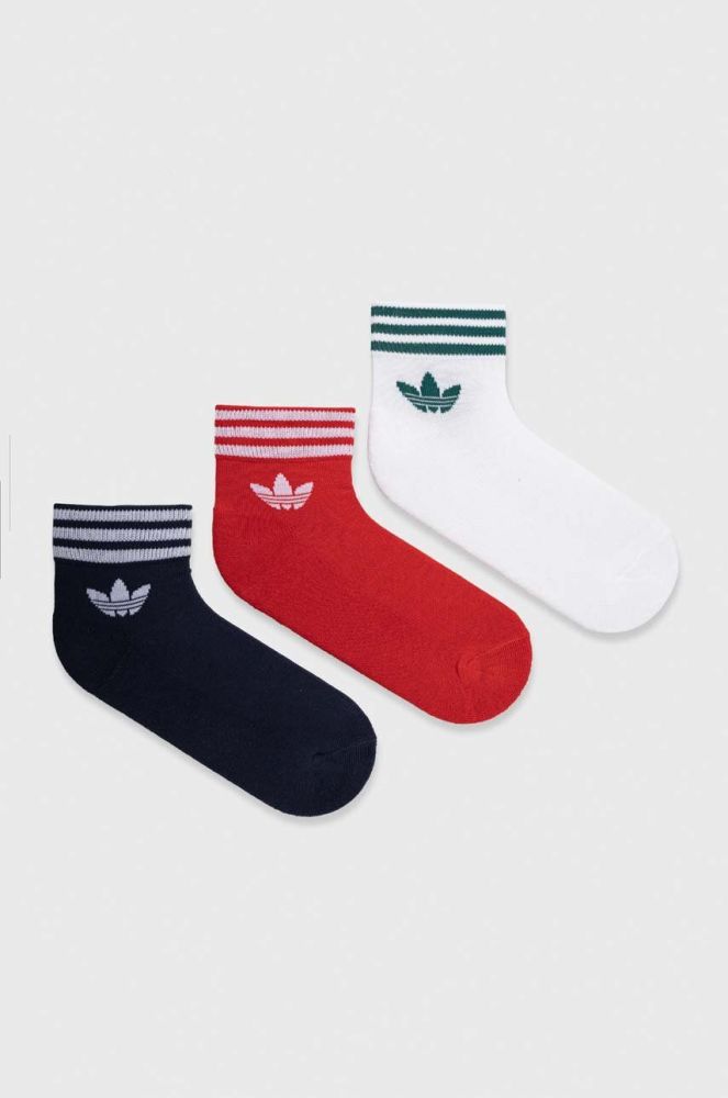 Шкарпетки adidas Originals 3-pack колір синій