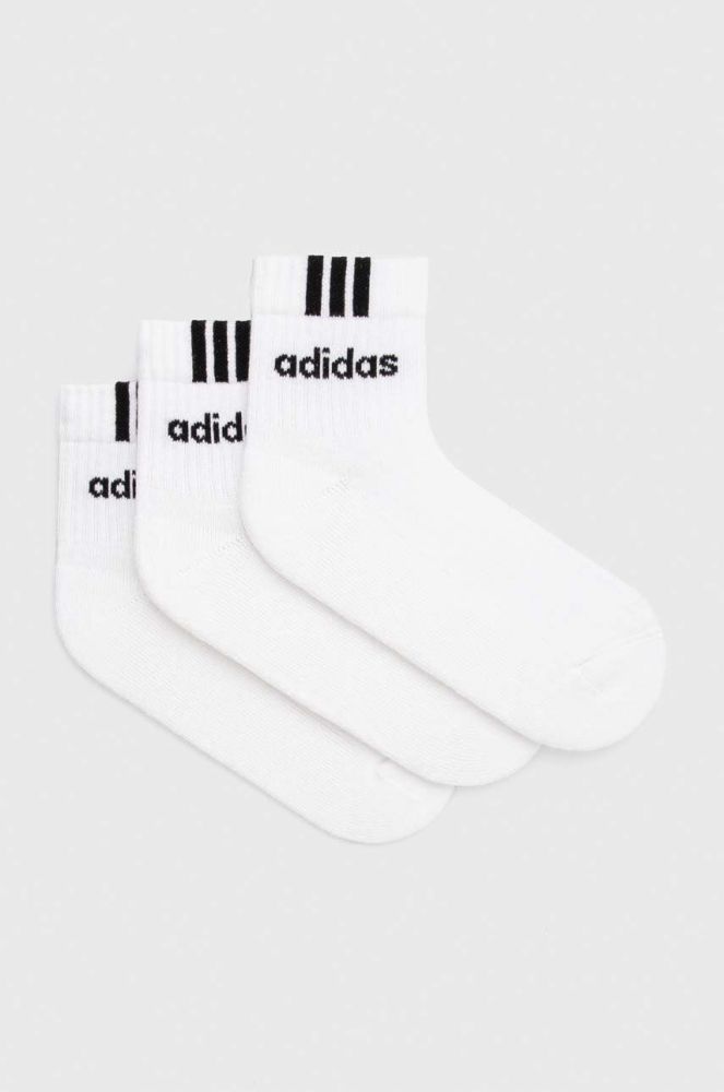 Шкарпетки adidas 3-pack колір білий (3288096)