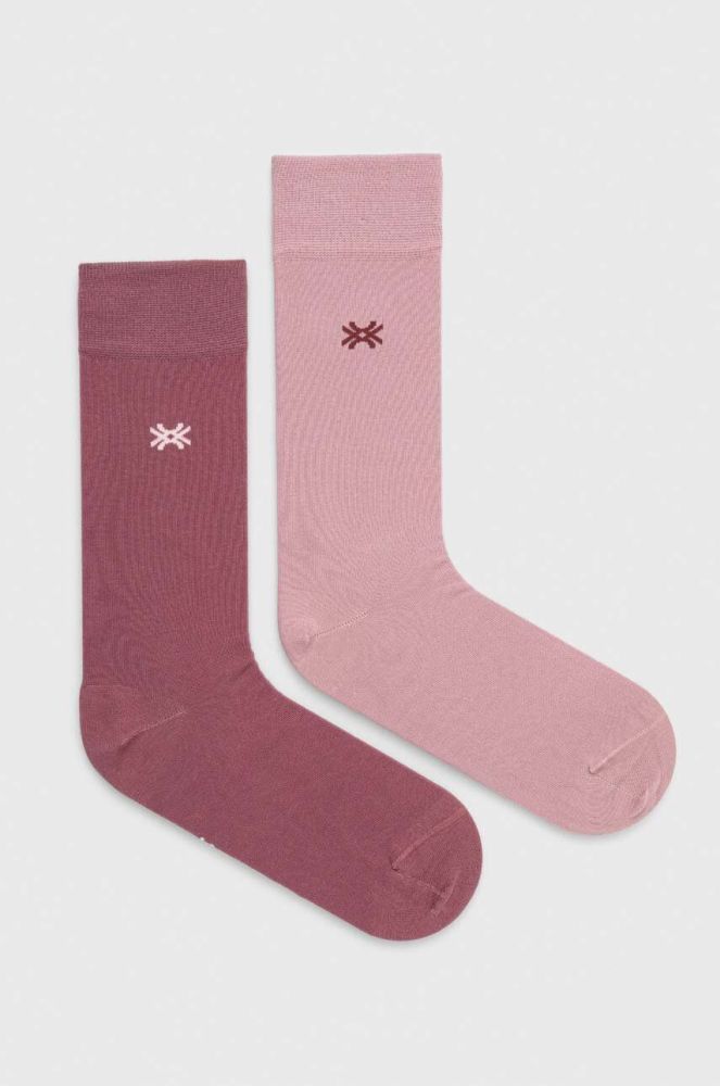 Шкарпетки United Colors of Benetton колір рожевий (3401074)