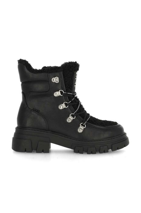 Черевики Mexx Kold жіночі колір чорний на плоскому ходу злегка утеплена MXTY020601W Черевики Mexx Kold жіночі колір чорний на плоскому ходу злегка утеплена MXTY020601W