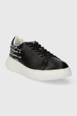 Шкіряні кросівки Emporio Armani колір чорний X3X024 XN894 A120