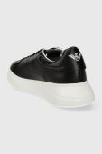 Шкіряні кросівки Emporio Armani колір чорний X3X024 XN894 A120