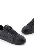 Шкіряні кросівки Emporio Armani колір чорний X3X188 XF724 A120