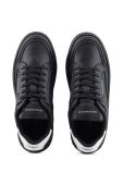 Шкіряні кросівки Emporio Armani колір чорний X3X188 XF724 A120