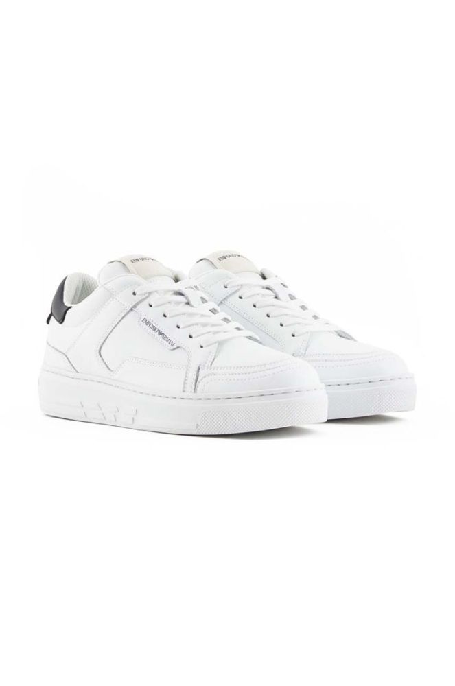 Шкіряні кросівки Emporio Armani колір білий X3X188 XF724 D611 фото 2