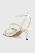 Сандалі Tommy Hilfiger WEBBING MID HEEL колір білий FW0FW07276