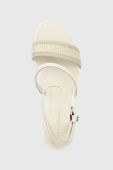 Сандалі Tommy Hilfiger WEBBING MID HEEL колір білий FW0FW07276