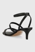 Сандалі Tommy Hilfiger WEBBING MID HEEL колір чорний FW0FW07276