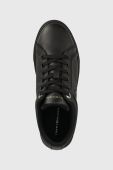 Шкіряні кросівки Tommy Hilfiger CASUAL LEATHER CUPSOLE колір чорний FW0FW07288