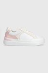Шкіряні кросівки Tommy Hilfiger EMBOSSED COURT SNEAKER колір рожевий FW0FW07297 Шкіряні кросівки Tommy Hilfiger EMBOSSED COURT SNEAKER колір рожевий FW0FW07297