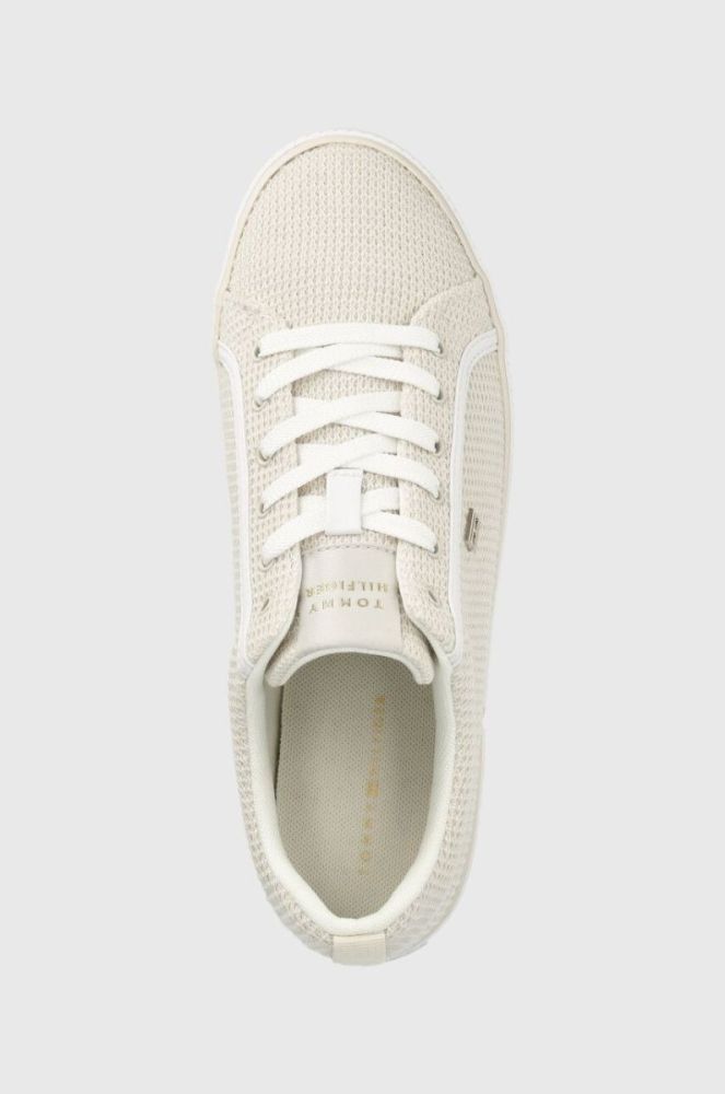 Кеди Tommy Hilfiger ESSENTIAL VULC MESH жіночі колір бежевий FW0FW07299 фото 4