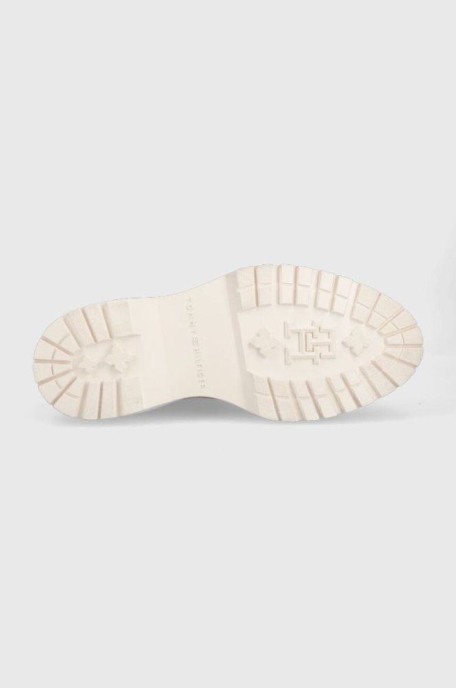 Черевики Tommy Hilfiger FEMININE ESSENTIAL CANVAS жіночі колір бежевий на платформі FW0FW07357 фото 5