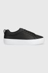 Кросівки Tommy Hilfiger TH EMBOSSED VULC SNEAKER колір чорний FW0FW07376 Кросівки Tommy Hilfiger TH EMBOSSED VULC SNEAKER колір чорний FW0FW07376