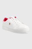 Шкіряні кросівки Tommy Hilfiger ELEVATED ESSENTIAL COURT SNEAKER колір білий FW0FW07377 (3255958)