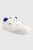 Шкіряні кросівки Tommy Hilfiger ELEVATED ESSENTIAL COURT SNEAKER колір білий FW0FW07377 (3255336)