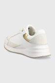 Шкіряні кросівки Tommy Hilfiger ELEVATED EMBOSSED RUNNER колір білий FW0FW07384